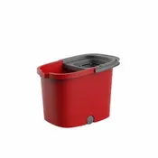 Plastiken Fresh cubo escurridor automático con ruedas rojo 8216RL
