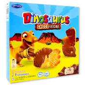 Galletas chocolate con leche Artiach dinosaurus