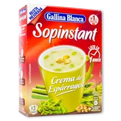 Sopa instant Gallina Blanca de crema de espárragos