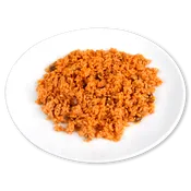 Arroz con secreto ibérico y setas