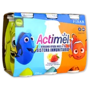 Actimel líquido Danone fresa plátano paq. 6 u. de 100 ml