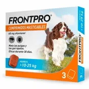 FRONTPRO 68 mg COMPRIMIDOS MASTICABLES PARA PERROS > 10-25 kg