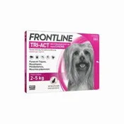 FRONTLINE TRI-ACT SOLUCION SPOT-ON PARA PERROS 2 - 5 kg, Caja con 3 pipetas de 0,5 ml