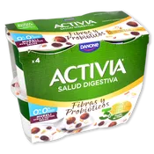 Yogur activia fibra Danone 0 % muesli paq. 4 u. de 120 g