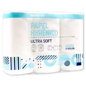 Papel higiénico doble capa 250 servicios paq. 12