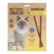 Snack de gato barritas de pollo e higado