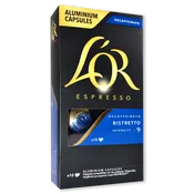 Cápsulas de café molido l'Or descaffeinato intenso