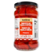 Pimientos piquillo enteros con ajo