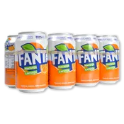 Fanta naranja zero azúcar paq. 8 latas de 33 cl