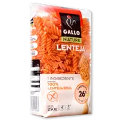 Pasta hélices Gallo Nature lenteja