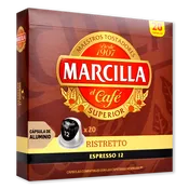 Cápsulas café molido Marcilla ristretto