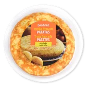 Tortilla fresca de patatas sin cebolla