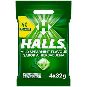 HALLS Caramels sense sucre sabor menta