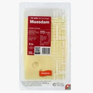 BONPREU Formatge maasdam llescat