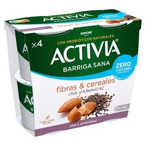 ACTIVIA Iogurt amb xia i ametlles 0%