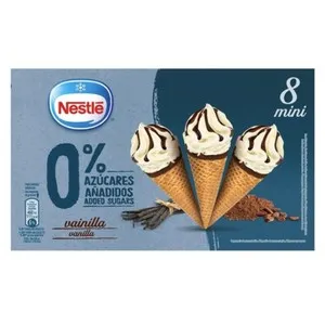 NESTLÉ Gelat cucurutxo de vainilla i xocolata 0% sucres afegits