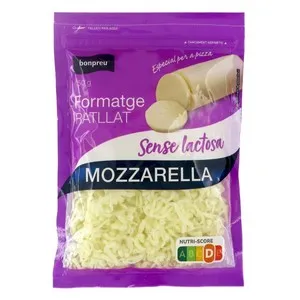 BONPREU Formatge mozzarella ratllat s/lactosa