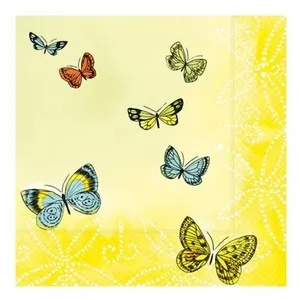 PAPSTAR Tovallons de 33 cm Papallona