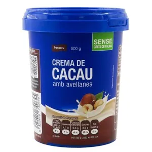 BONPREU Crema de cacau amb avellanes de 2 colors