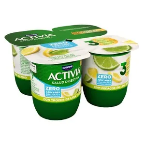ACTIVIA Iogurt amb llima i llimona 0%
