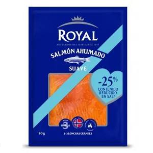 ROYAL Salmó fumat baix en sal