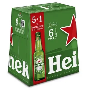 HEINEKEN Cervesa holandesa suau 6 x 25 cl en ampolla