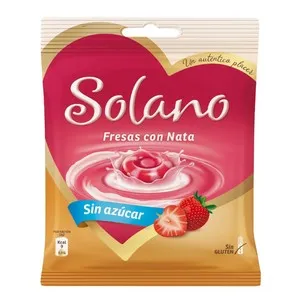 SOLANO Caramels de maduixa i nata sense sucre