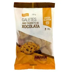 BONPREU Cookies amb trossets de xocolata sense gluten