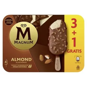 MAGNUM Gelat de xocolata amb ametlles