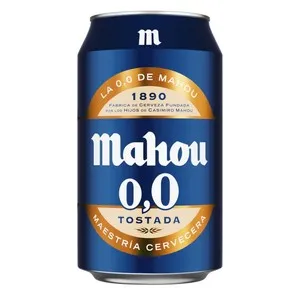 MAHOU Cervesa torrada 0,0 en llauna