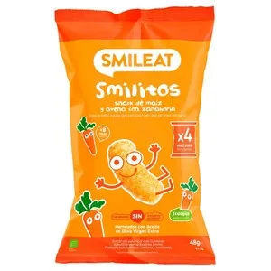 SMILEAT Snack de blat de moro, civada i pastanaga ecològic +8 mesos