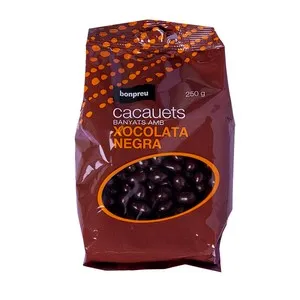 BONPREU Cacauets banyats amb xocolata negra