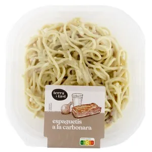 TERRA I TAST Espaguetis a la carbonara