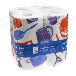 BONPREU Paper de cuina compacte 2 capes 4 un.