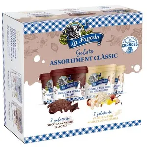 LA FAGEDA Gelats mini cups de vainilla i xocolata