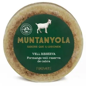 MUNTANYOLA Formatge vell reserva cabra Km0 Muntanyola en peça variable