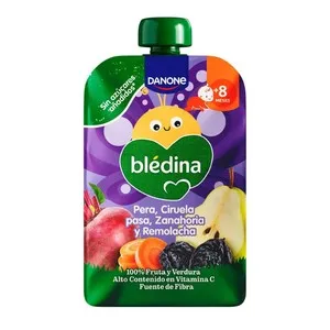 BLÉDINA Puré de pera, panses, pastanaga i remolatxa