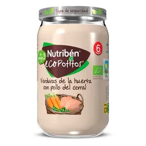 NUTRIBEN Potet ecològic de verdures de l'hort amb pollastre de corral