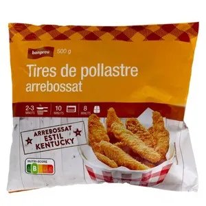BONPREU Tires de pollastre arrebossat estil Kentucky