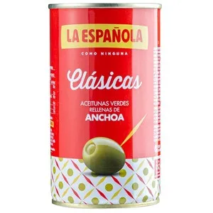 LA ESPAÑOLA Olives verdes farcides d'anxova