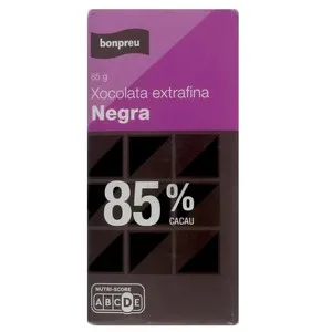 BONPREU Xocolata extrafina negra 85% cacau