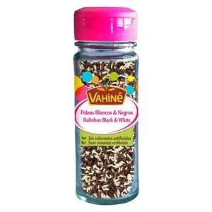 VAHINÉ Fideus de xocolata blanca i negra