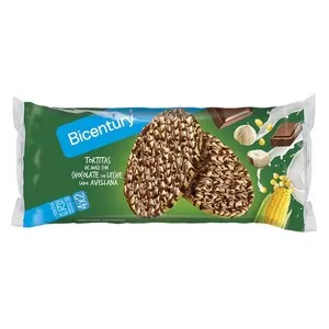 BICENTURY Coquetes de blat de moro de xocolata amb gust d'avellana