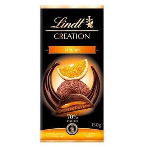 LINDT CREATION Xocolata negra 70% farcida de taronja