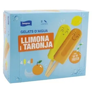 BONPREU Gelats de gel de llimona i taronja