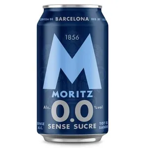 MORITZ Cervesa sense alcohol 0,0% en llauna