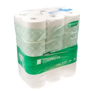 BONPREU Paper higiènic compacte 2 capes 24 un.