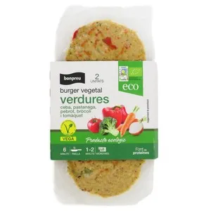BONPREU Burger vegetal de verdures ecològica
