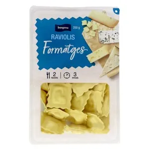 BONPREU Raviolis farcits de formatges