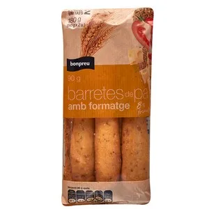 BONPREU Barretes de pa amb formatge